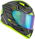 GIVI 50.6 SPORT LED DEEP Moto Integral Capacete Verde Amarelo
