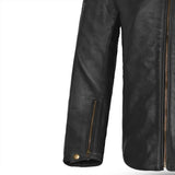 BELA STARK Motorcycle Leather Jackets Black Gray