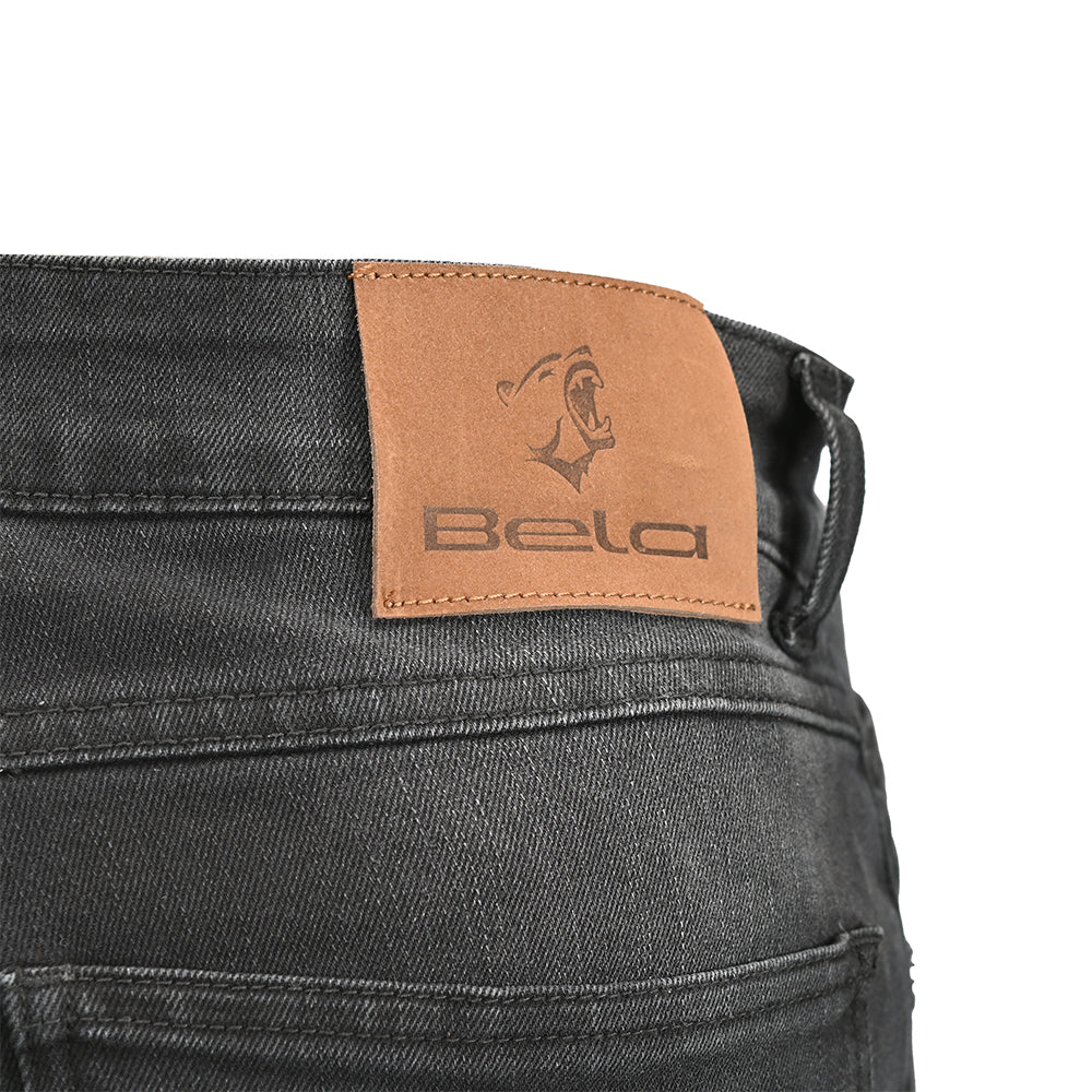BELA RIO TIE & DY Jeans Moto Calcas Preto 34L