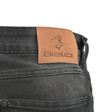 BELA RIO TIE & DY Jeans Moto Calcas Preto 34L