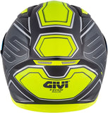 GIVI 50.6 SPORT LED DEEP Moto Integral Capacete Amarelo Titânio