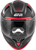 GIVI 50.6 STOCCARDA FOLLOW Moto Integral Capacete Titânio Vermelho