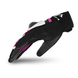 BELA AIR FLOW Moto Textile Gloves for Women, Black and Pink