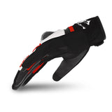 BELA AIR FLOW Luvas De Moto Senhora Couro Preto Vermelho