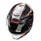Casco modular HJC RPHA 91 Carbon Lagos MC6HSF naranja