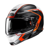 Casco modular HJC RPHA 91 Carbon Lagos MC6HSF naranja