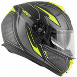 GIVI MOD X.21 CHALLENGER GLOBE Moto Modular Capacete Preto Amarelo