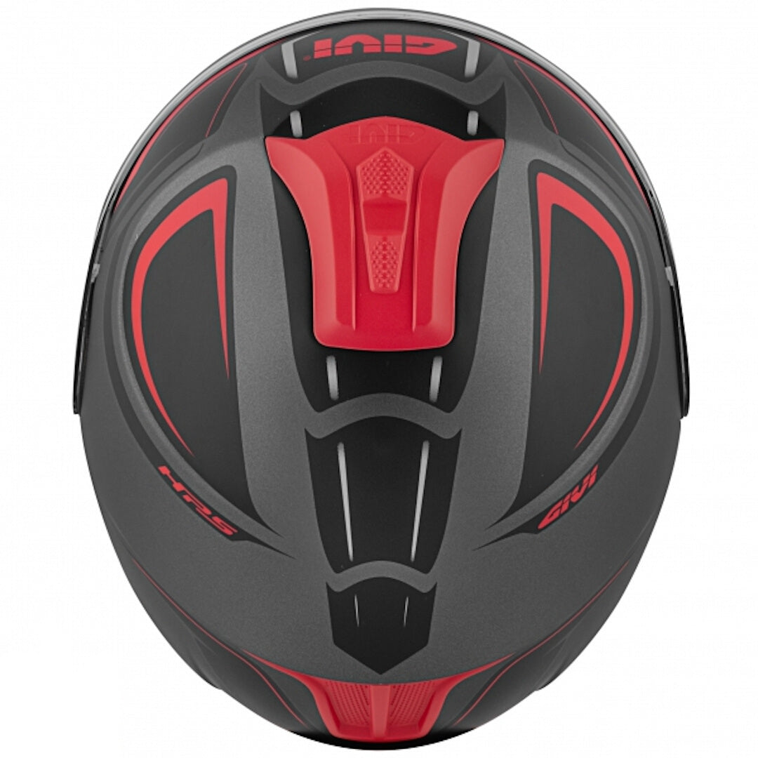 GIVI X.22 PLANETD HYPER Moto Jet Capacete Titânio Vermelho – 3 – Maximomoto PT