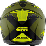 GIVI X.22 PLANETD HYPER Moto Jet Capacete Preto Verde Amarelo