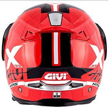 GIVI X.33 CANYON DIVISION Moto Integral Modular Capacete Vermelho Preto