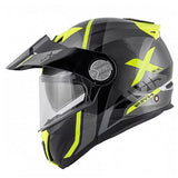 GIVI MOD X.33 CANYON DIVISION Moto Virar Cima Capacete TITÂNIO AMARELO