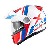 GIVI MOD X.33 CANYON DIVISION Moto Virar Cima Capacete Branco Vermelho