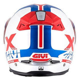 GIVI MOD X.33 CANYON DIVISION Moto Virar Cima Capacete Branco Vermelho
