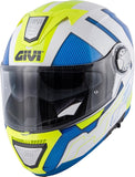 GIVI CASCO MOD X23/SYDNEY C/PL.D/PROTECT BLANCO/AZUL/YELLOW