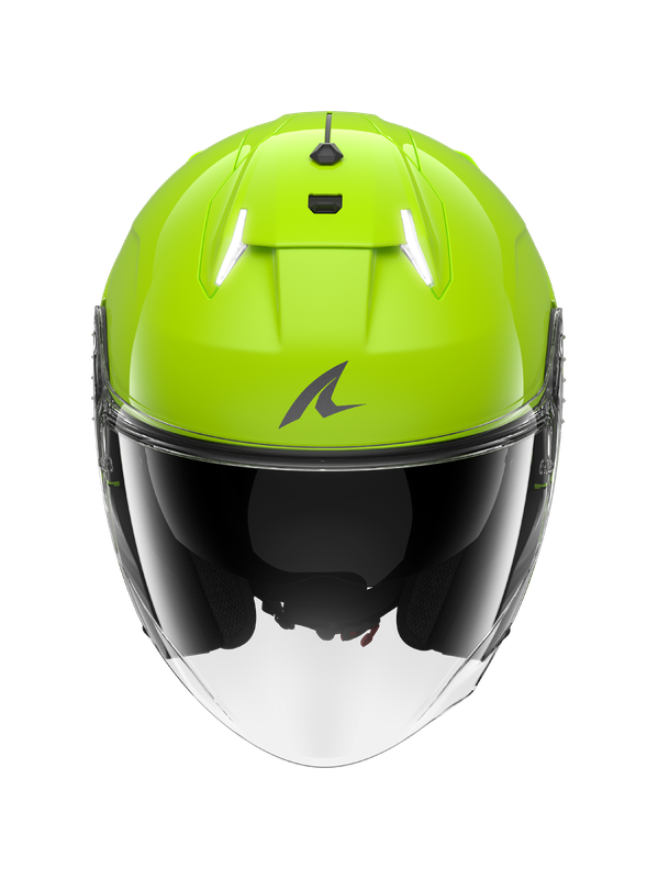 Shark Skwal i3 Jet Blank Toxic abierto Casco verde brillante