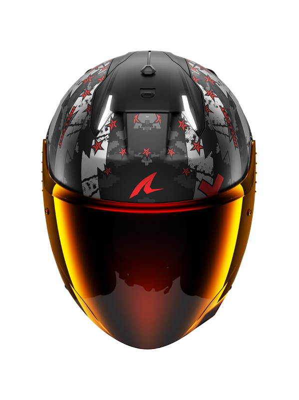 Shark SKWAL i3 Hellcat open Casco matte black red chrome – 2 – Maximomoto PT