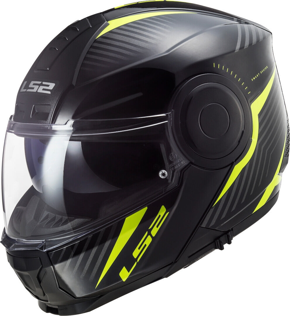 LS2 FF902 SCOPE SKID CAPACETE INTEGRAL DE MOTO PRETO H-V AMARILLO – 1 – Maximomoto PT