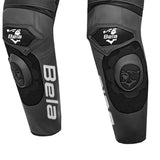 BELA BEAST 1 PC Fatos De Moto Couro Preto Antracite Branco