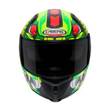 CABERG-Casco AVALON GIGA MATT BLACK/YELLOW FLUO/RED FLUO