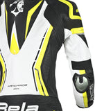 BELA ROCKET MIX 1 PC Senhora Fatos De Moto Preto Branco Amarillo Fluor