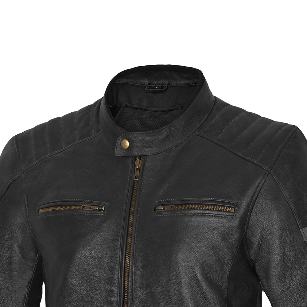 BELA STARK Motorcycle Leather Jackets Black Gray – 9 – Maximomoto PT