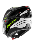 SHARK OXO RYDGER ABATIBLE MODULAR CASCO NEGRO BLANCO AMARILLO