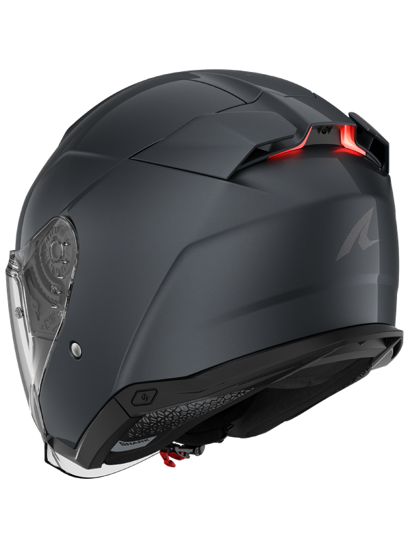 SHARK SKWAL I3 JET BLANK CARA ABIERTA MOTOCICLETA CASCO METAL ARMA