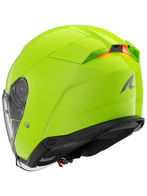 Shark Skwal i3 Jet Blank Toxic abierto Casco verde brillante
