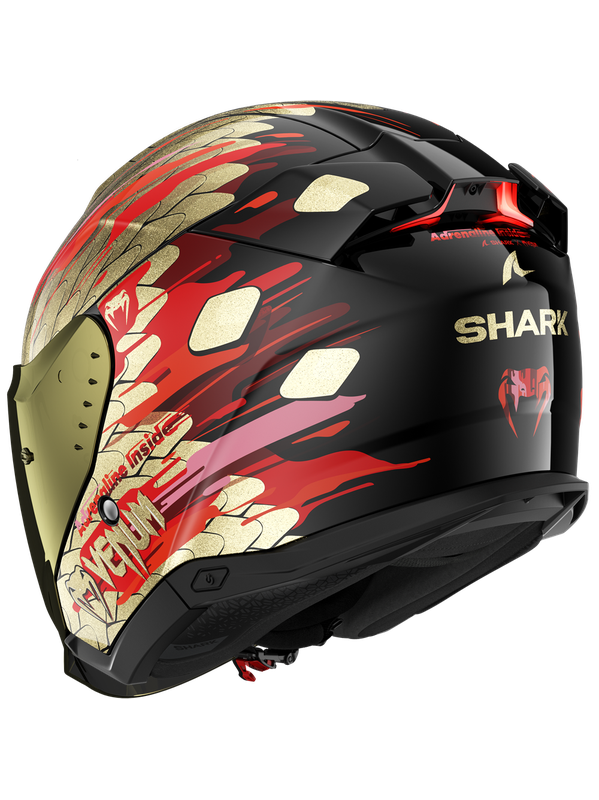 Shark SKWAL i3 JET Venum Casco Negro Rojo Dorado – 3 – Maximomoto PT