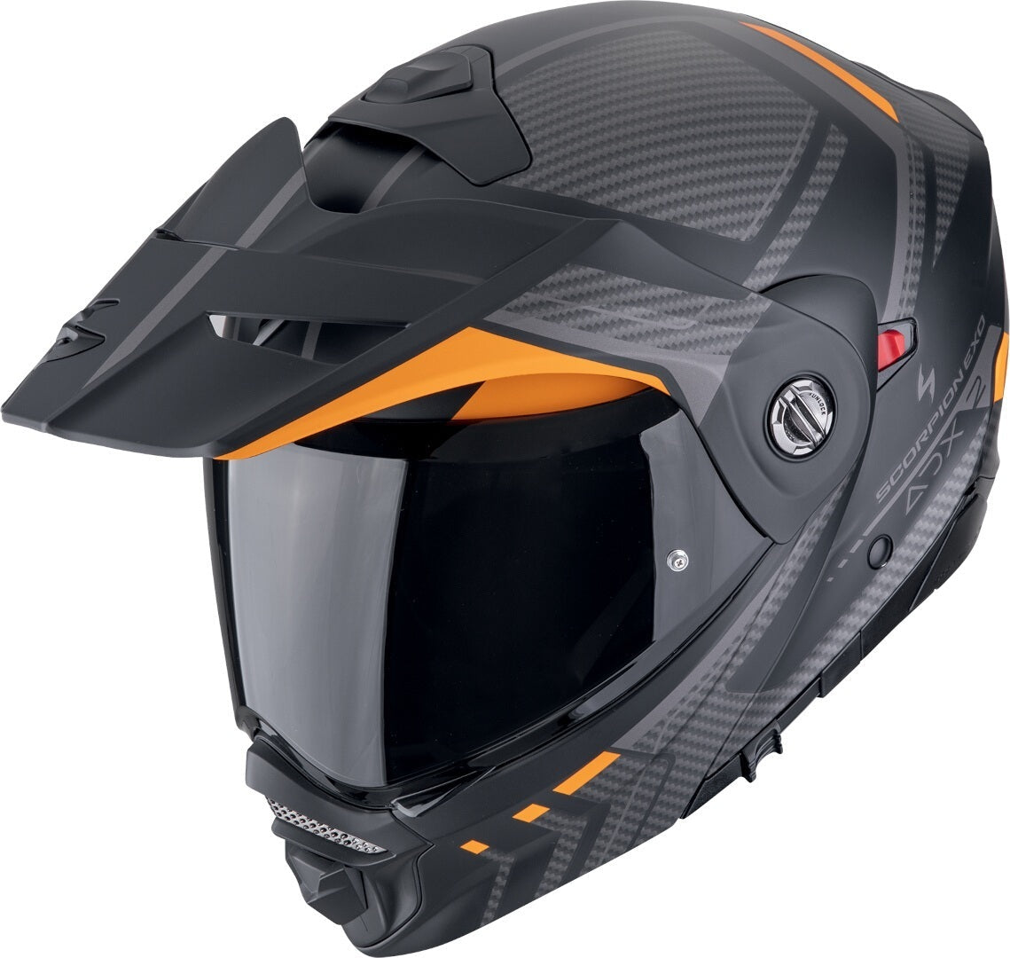 SCORPION ADX-2 LEWIS Adventure Motorcycle Casco Matte Black Orange – 1 – Maximomoto PT