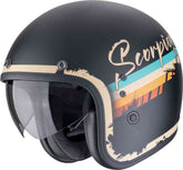 SCORPION BELFAST EVO ADONIS ABIERTO CASCO Negro mate-beige – Maximomoto PT