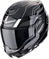 SCORPION EXO Tech Evo Conquer Casco modular Negro Blanco – Maximomoto PT