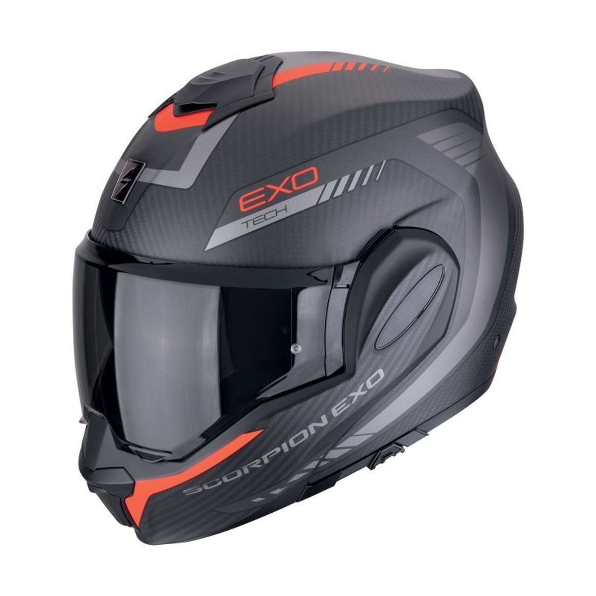 Scorpion EXO Tech Evo Carbon Cozy Flip Front Motorcycle Hull – 1 – Maximomoto PT