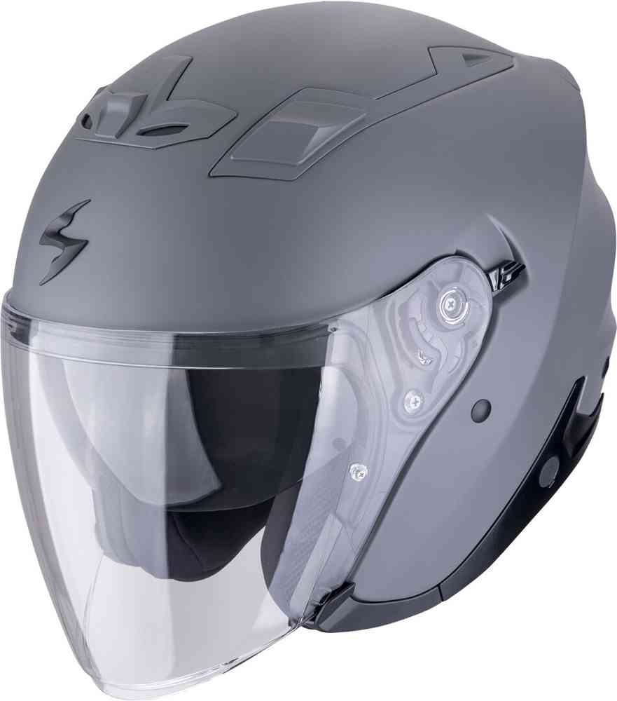 SCORPION EXO-Z1 SOLID Motorcycle Open Face Jet Casco Cemento Gray Matte – 1 – Maximomoto PT