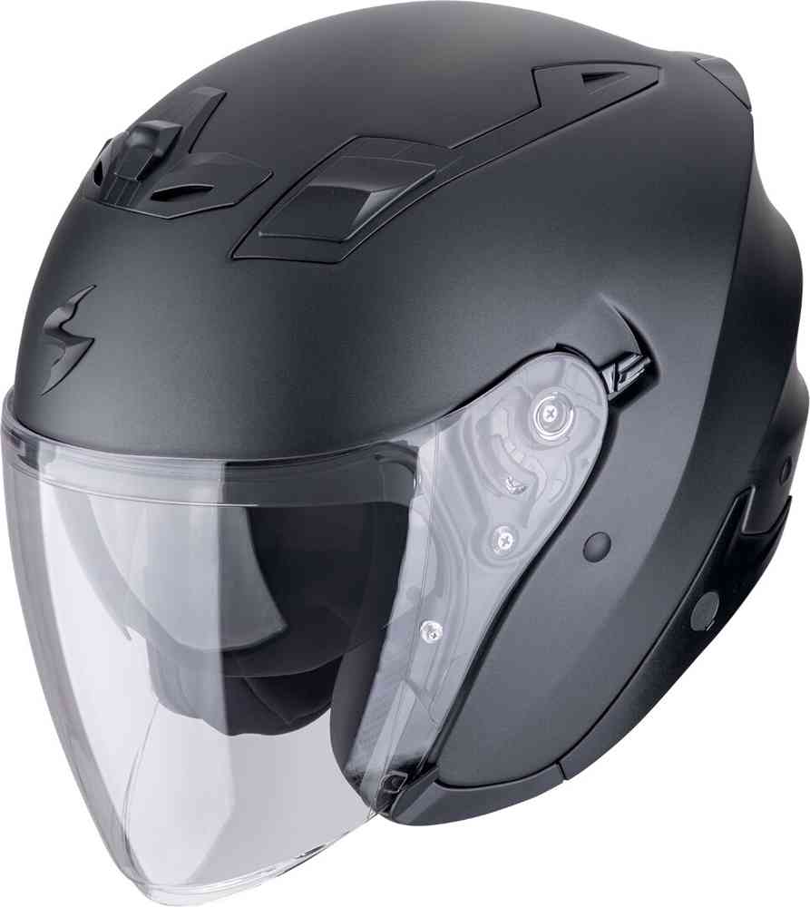 SCORPION EXO-Z1 SOLID Motorcycle Open Face Jet Casco Matte Black Pearl – 1 – Maximomoto PT