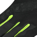 BELA AIR FLOW Motorcycle Leather Gloves Black White Fluorescent Yellow