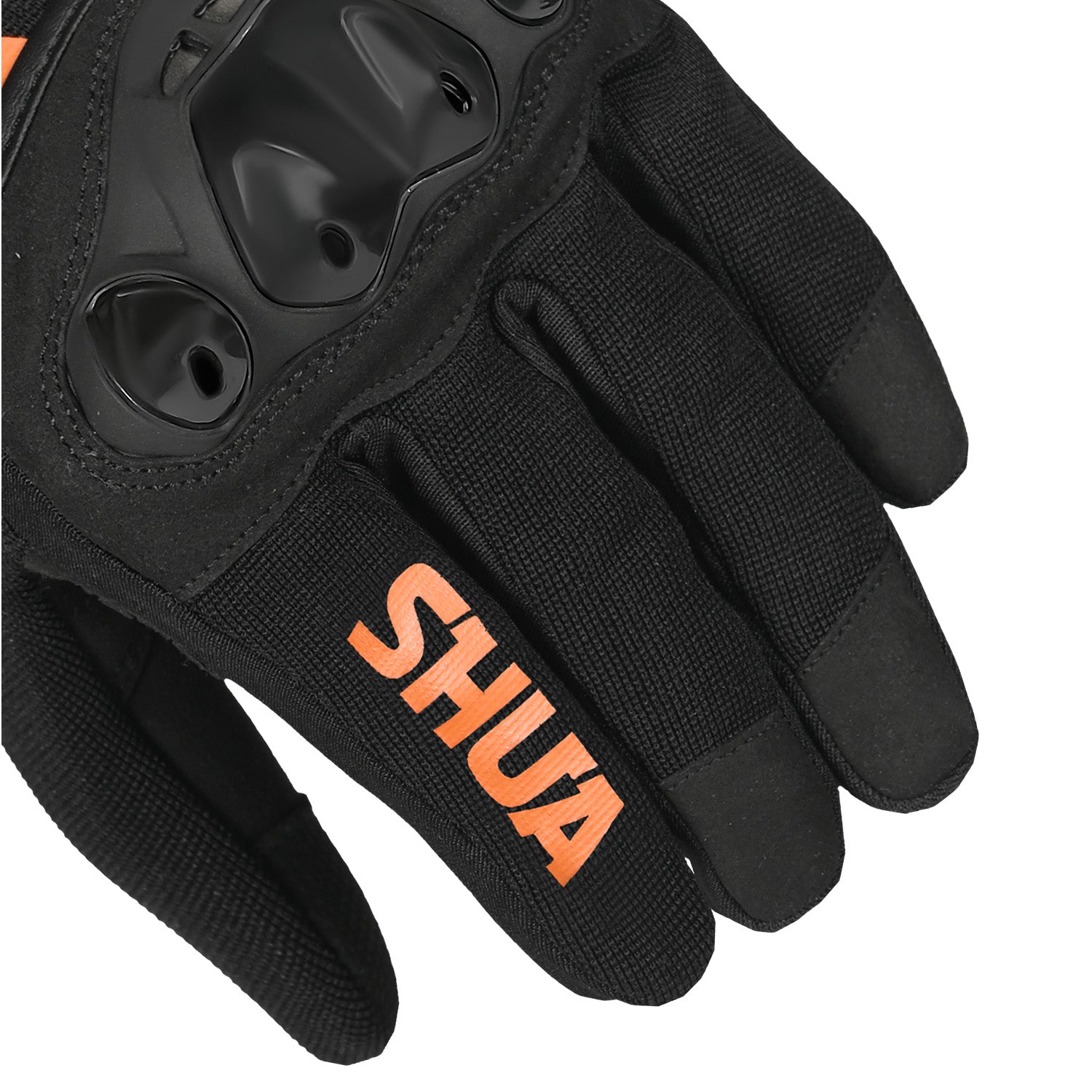 SHUA SHOT Moto Textil Curto Luvas Preto Laranja – 5 – Maximomoto PT