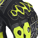 BELA ARMOUR PRO Moto Curta Luvas Preto Fluo Amarelo