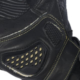BELA ARMOUR PRO Moto Curta Luvas Preto Fluo Amarelo