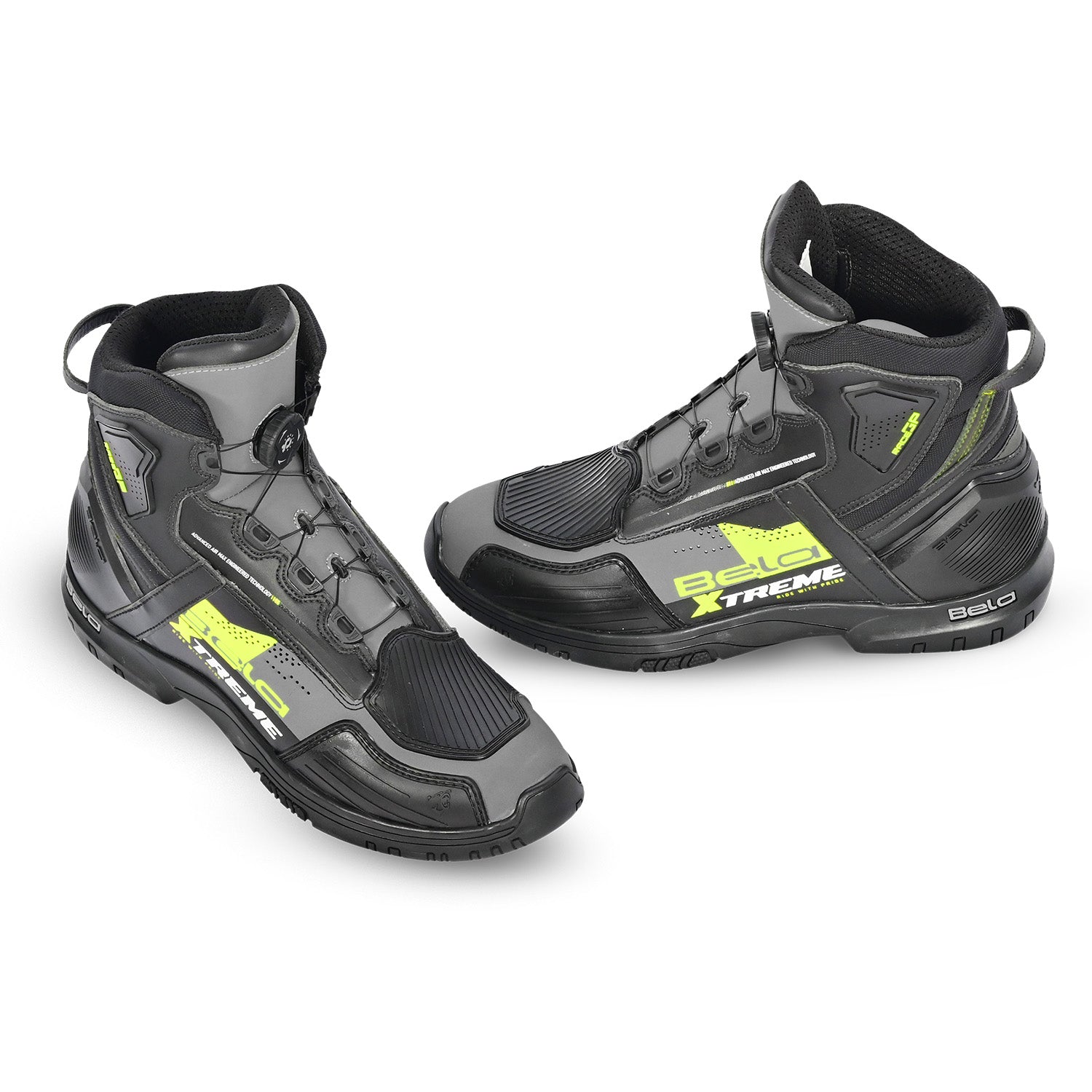 BELA EXTREME FORCE Moto Botas Preto Cinza Amarelo – 6 – Maximomoto PT