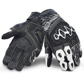 BELA ARMOUR PRO Moto Curta Luvas Preto Branco – Maximomoto PT