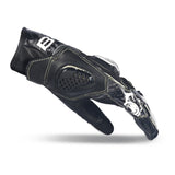 BELA ARMOUR PRO Moto Curta Luvas Preto Branco