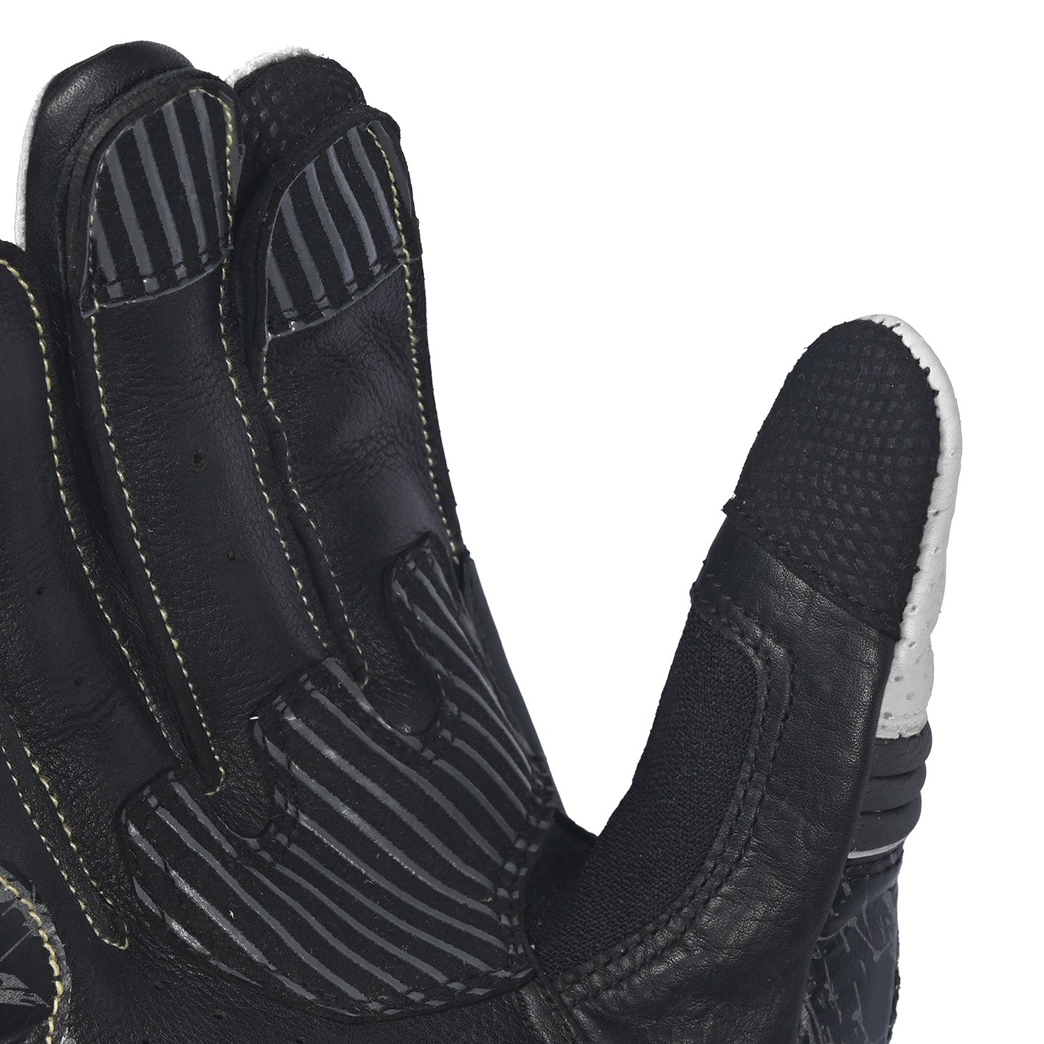 BELA ARMOUR PRO Moto Curta Luvas Preto Branco – 6 – Maximomoto PT