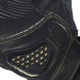 BELA ARMOUR PRO Moto Curta Luvas Preto Branco