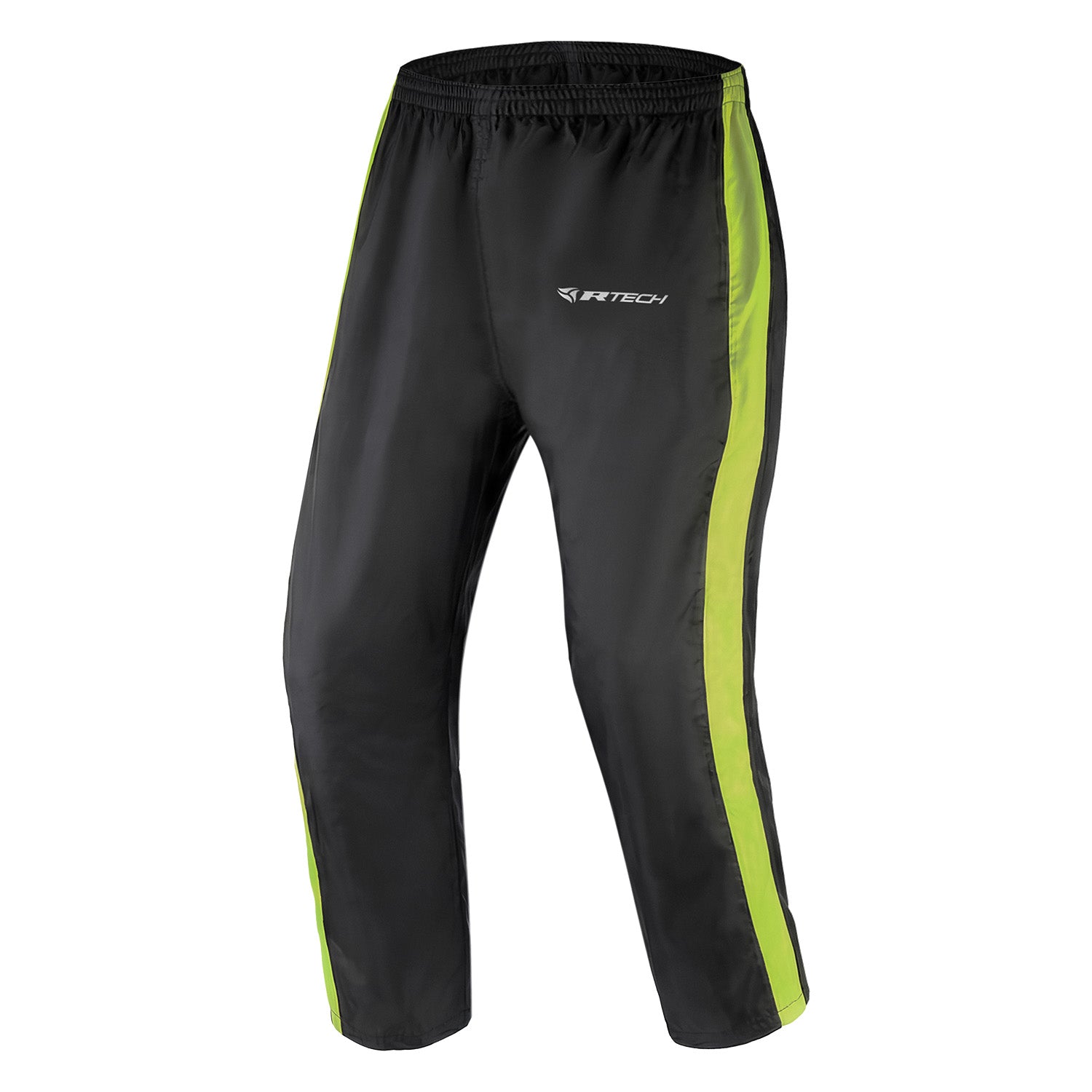 R-TECH RAIN TROUSER Impermeável Moto Textil Calças Preto Fluo Amarelo – 1 – Maximomoto PT