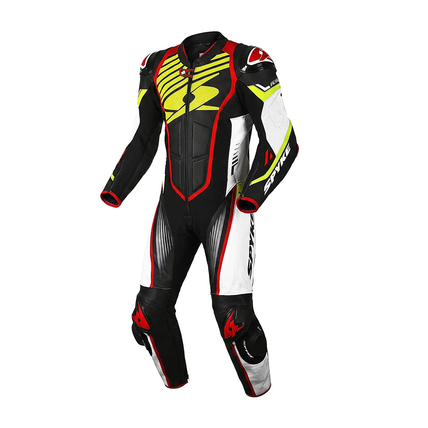 SPYKE ARAGON RACE 1PC FACT DE MOTO PRETO BRANCO VERMELHO FLUO AMARILLO – 1 – Maximomoto PT
