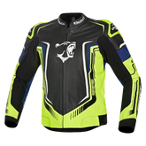 BELA BEAST Moto Couro Homem Preto Branco Amarelo Azul – Maximomoto PT