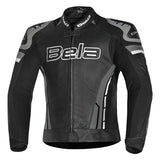 BELA ROCKET Moto Senhora Couro Casacos Anthra Preto