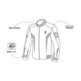 BELA BRADLEY Men's Motorcycle Textile Jackets Blue