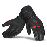 SHUA SNOW SEAL Moto Luva Inverno Preto Vermelho
